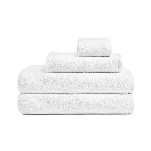 Allura Bath Towel, 100% Cotton Terry, 30x60, 18.5 lbs/dz, Diamond Hem, White